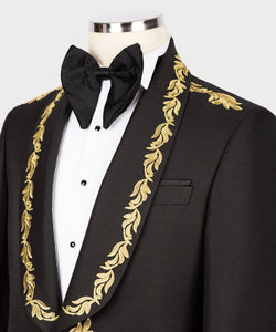 Men's Black Gold Tuxedo