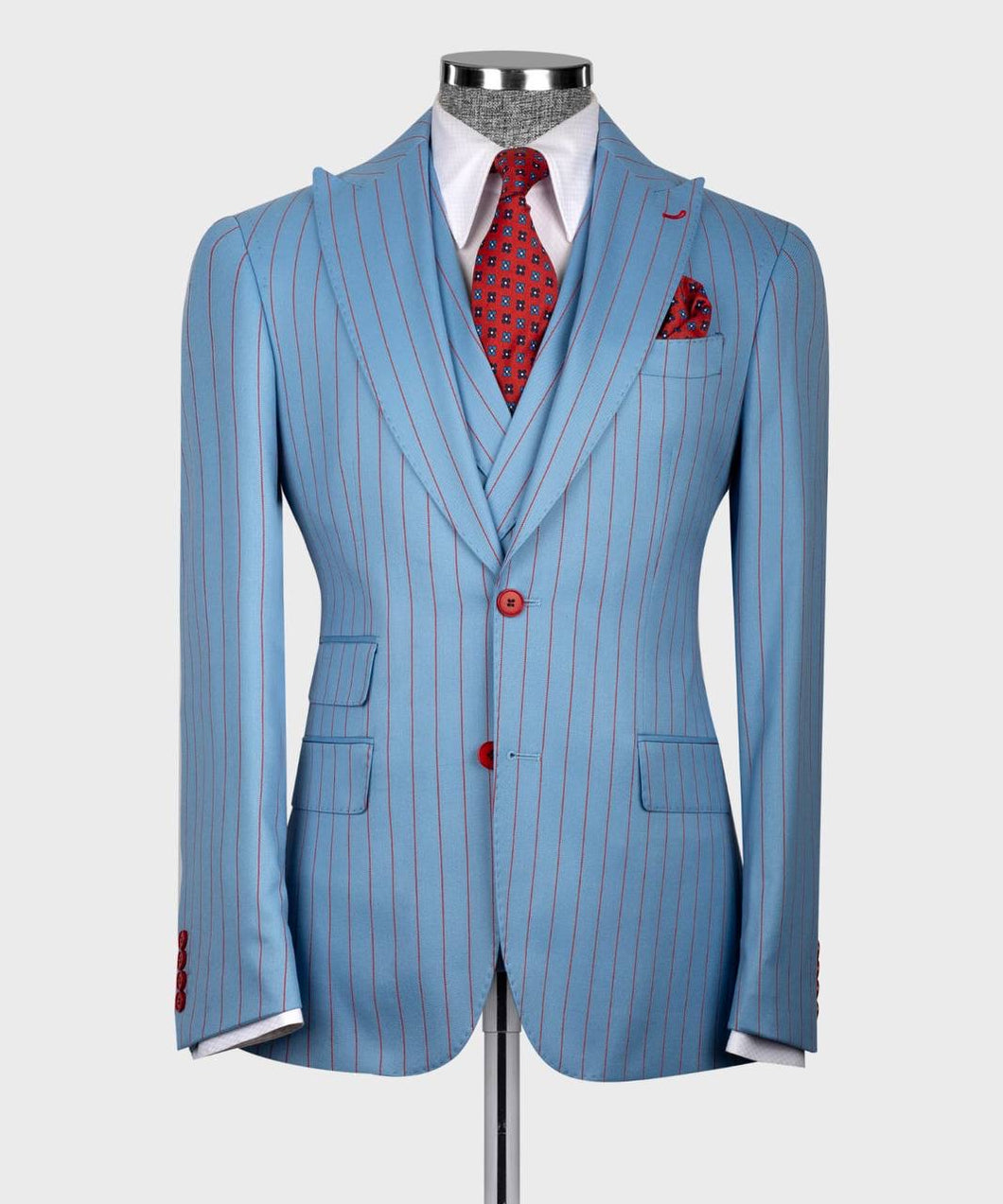 Men’s Sky Blue 3Pc suit