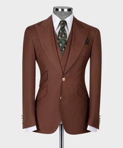 Men’s Brown 3Pc suit