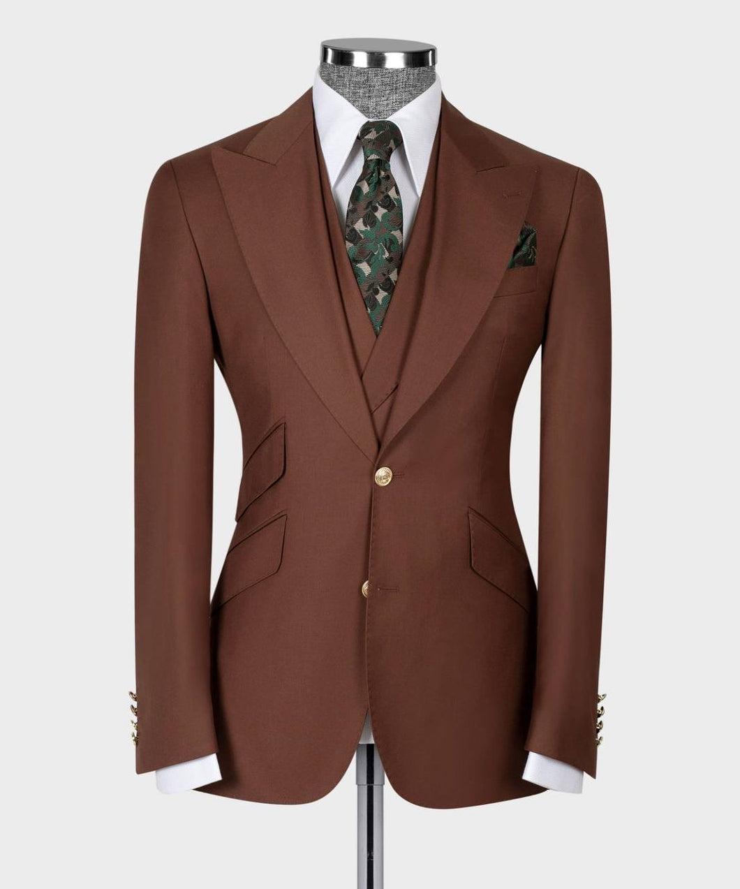 Men’s Brown 3Pc suit