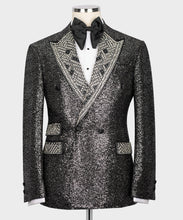 Men's Crystal Stone Sliver Tuxedo