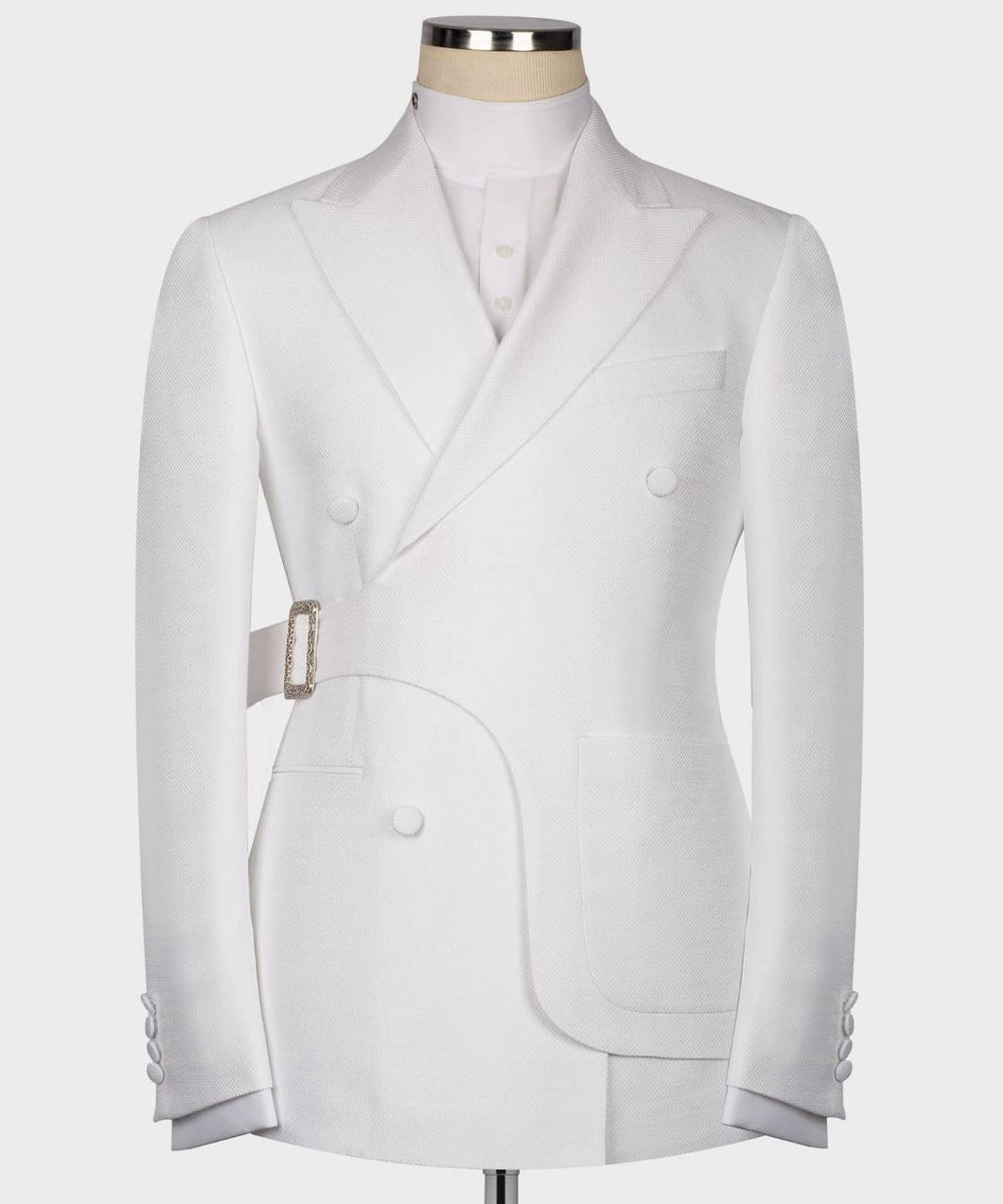 Men White tailored Suit