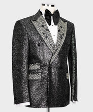 Men's Crystal Stone Sliver Tuxedo