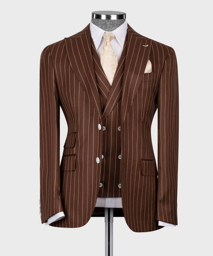 Men’s Brown 3Pc suit