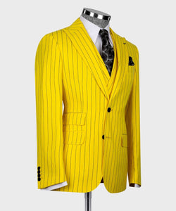 Men’s Yellow 3Pc suit