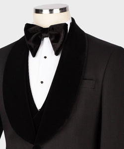 Men Black & Black tuxedo