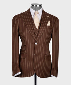 Men’s Brown 3Pc suit