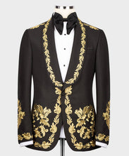 Men's Black Gold Tuxedo