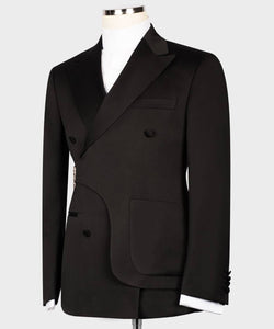 Men Black tailored Suit