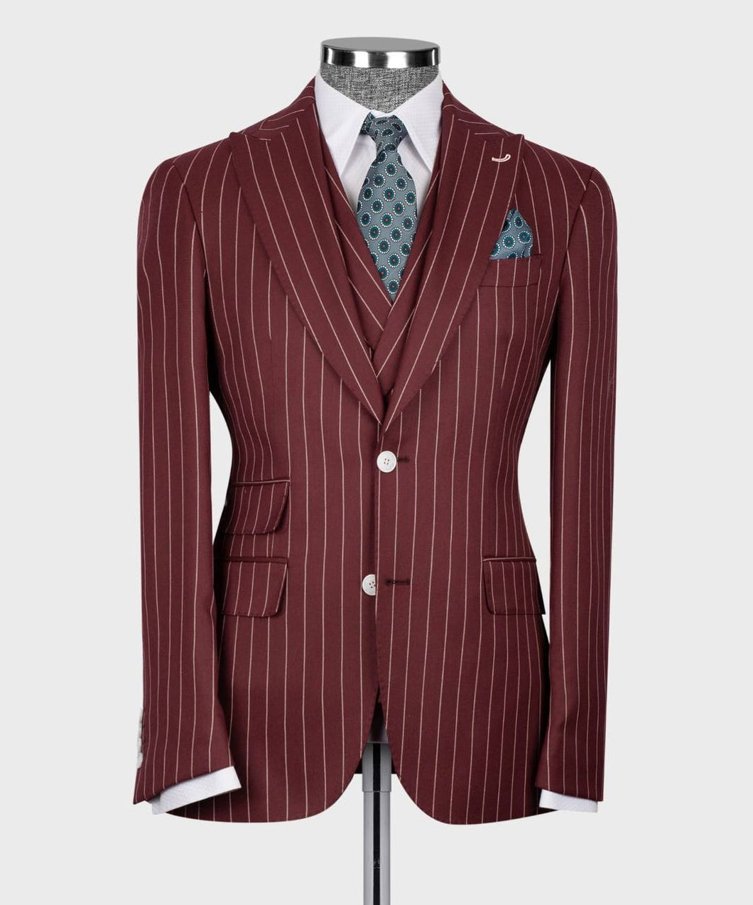 Men’s Maroon 3Pc suit