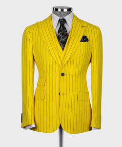 Men’s Yellow 3Pc suit