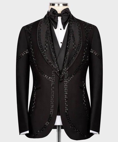 Men’s Black Black tuxedo