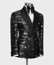 Men's sparkling Stone Black Tuxedo