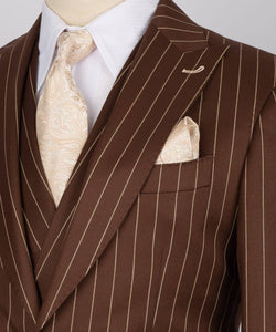 Men’s Brown 3Pc suit