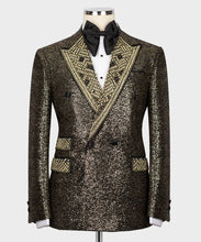 Men's Crystal Stone Gold Tuxedo