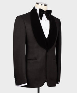 Men Black & Black tuxedo