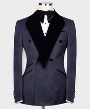 Men Gray black lapel Tuxedo