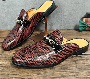 Men’s Leather Brown Half-Loafers