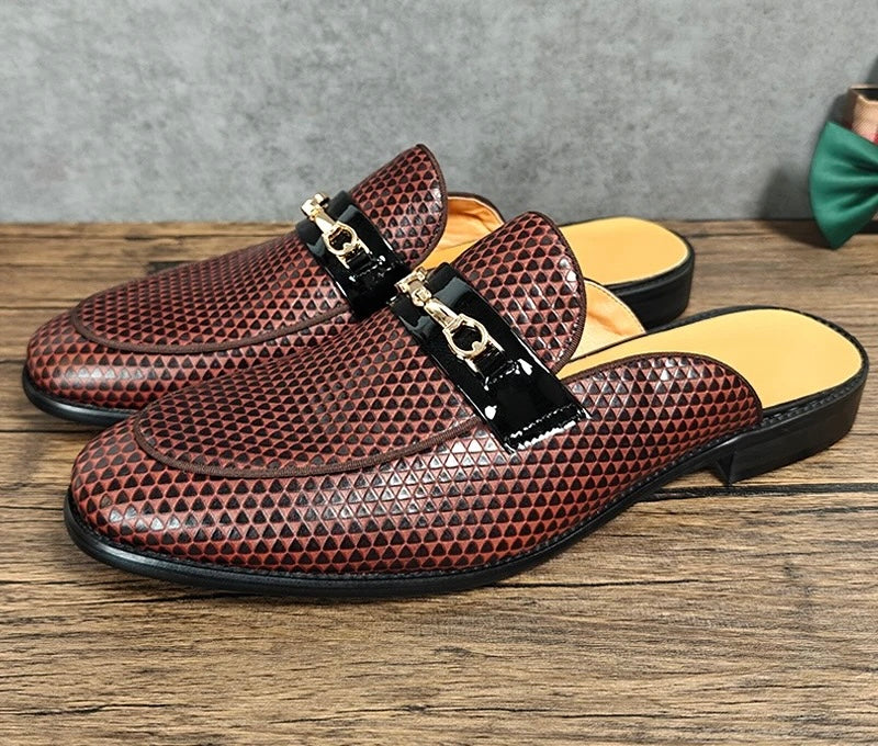 Men’s Leather Brown Half-Loafers