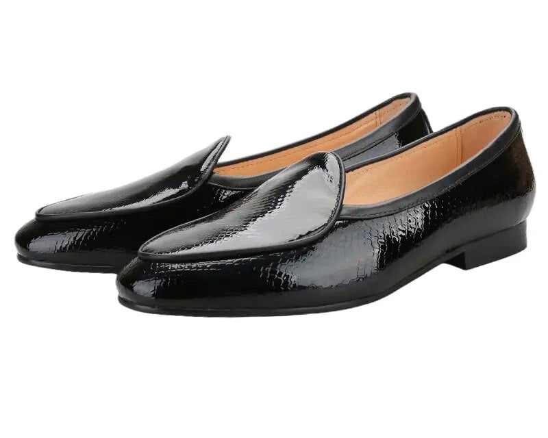 Men’s Black Leather Loafers
