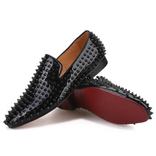 Men’s black spikes Loafers