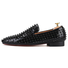 Men’s black spikes Loafers