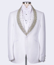 Men White White Tuxedo