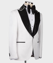 Men White & Black tuxedo