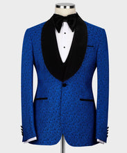 Men Blue & Black tuxedo