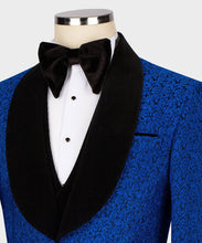 Men Blue & Black tuxedo