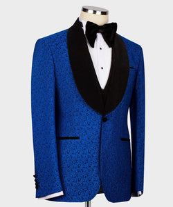 Men Blue & Black tuxedo