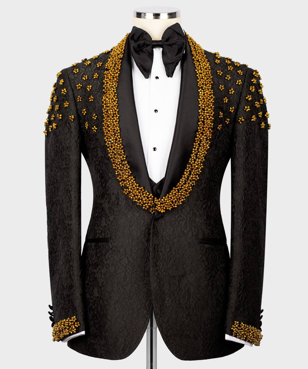 Men’s Black Gold Tuxedo