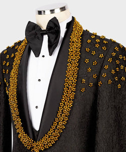 Men’s Black Gold Tuxedo