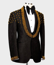 Men’s Black Gold Tuxedo