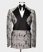 Men's Cream Black Tuxedo