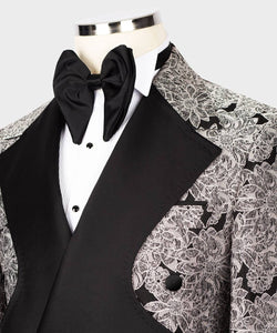 Men's Cream Black Tuxedo