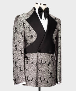 Men's Cream Black Tuxedo