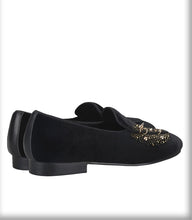 Men’s Black Velvet Loafers