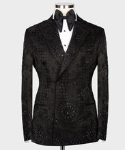 Men's Black EMBROIDERED Tuxedo