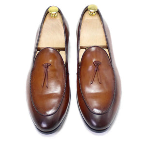 Men's Brown Tassel Loafers