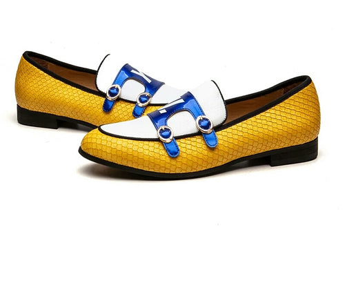 Men Yellow Loafers