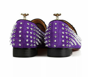 Men's Handmade Studded Spikes Loafers