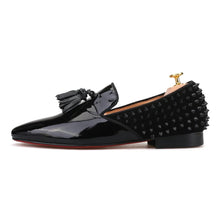 Men black Leather Loafers