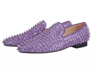 Men’s Purple Spikes loafers
