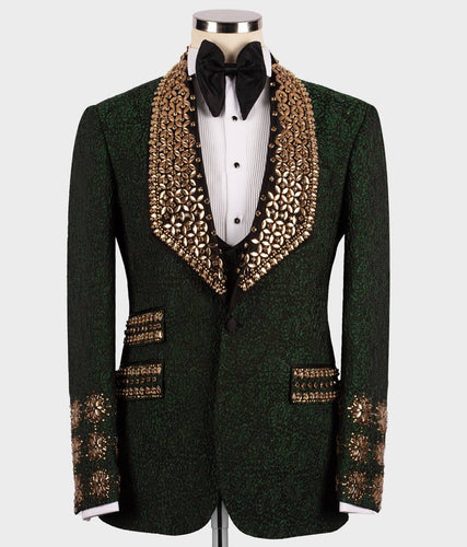 Men’s Green Gold Tuxedo