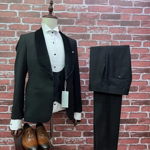 Men’s Tailor-Made Black 3Pc Tuxedo