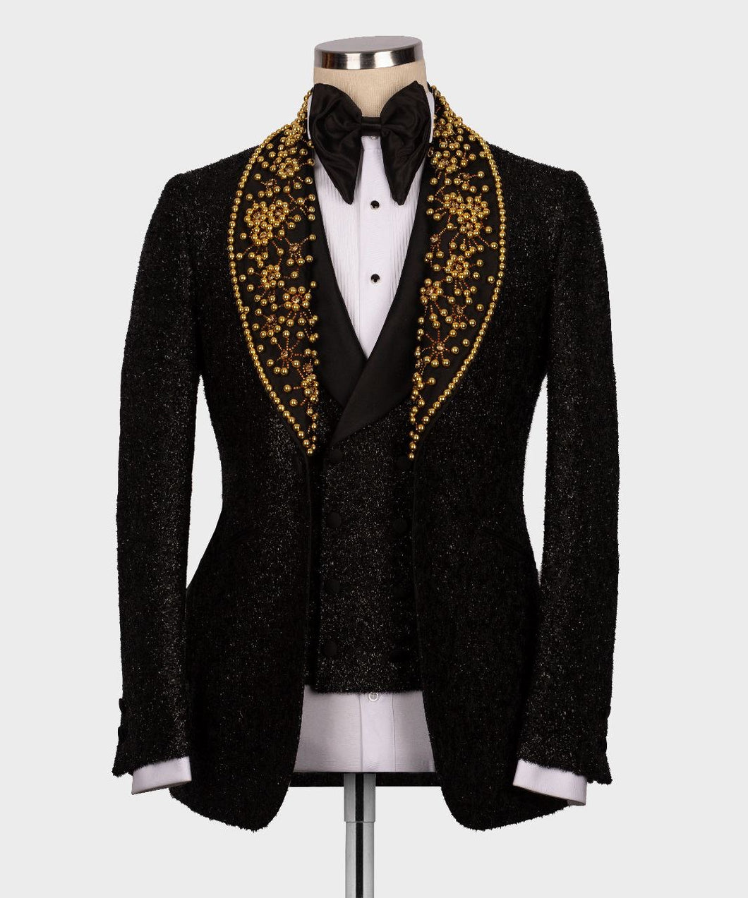 Men’s Black Gold Tuxedo