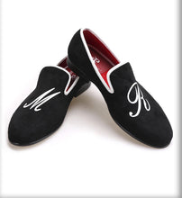 Men custom personal letters embroidered Loafers
