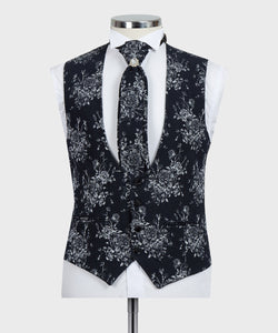 Men’s floral Tuxedo + Vest + Pants
