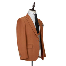 Men’s 3 Piece Slim Fit Brown Suit